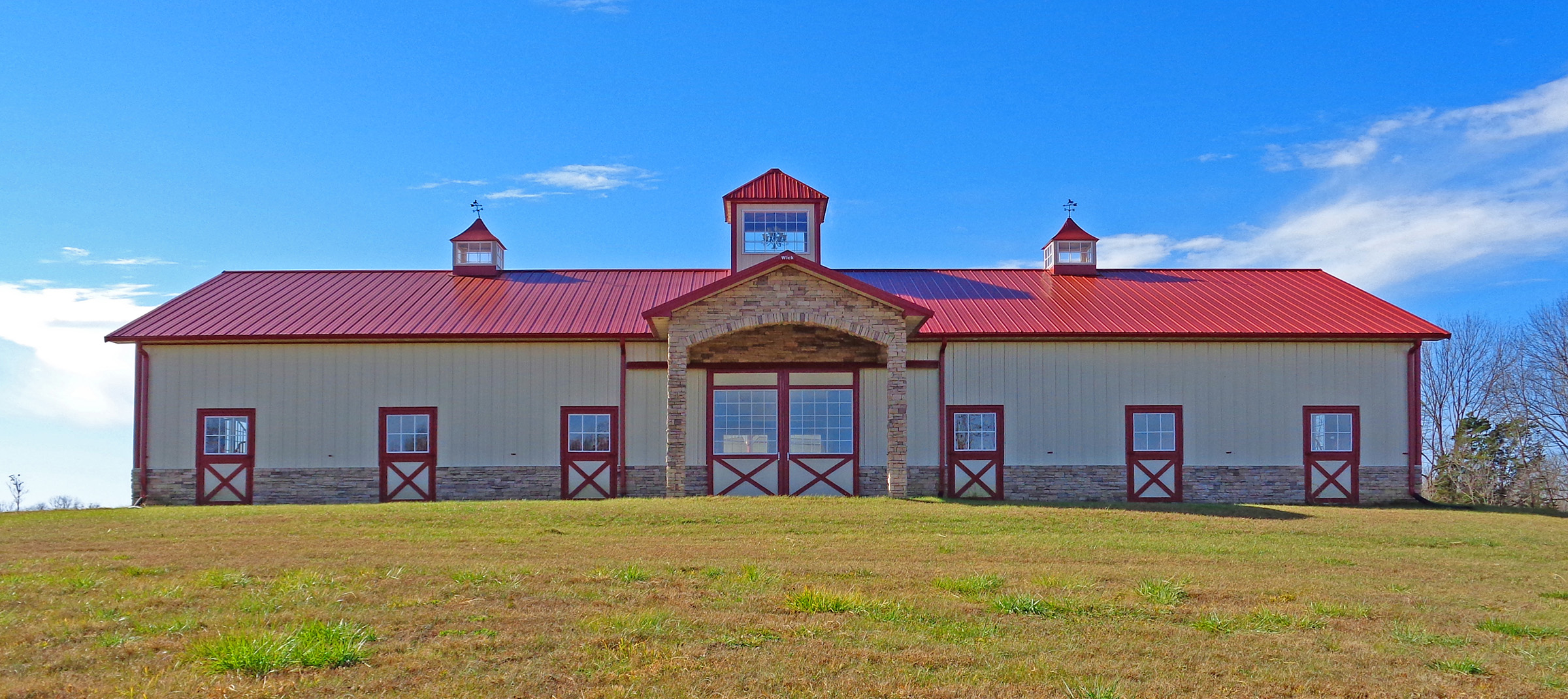 post frame equine building