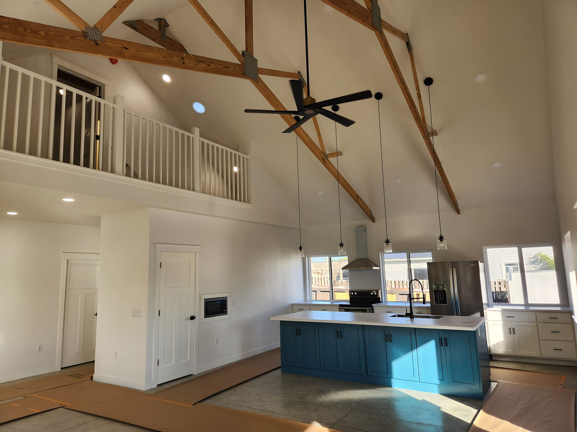 INTERIOR of Pole Barn Home